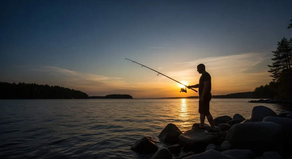 fishing in the dark