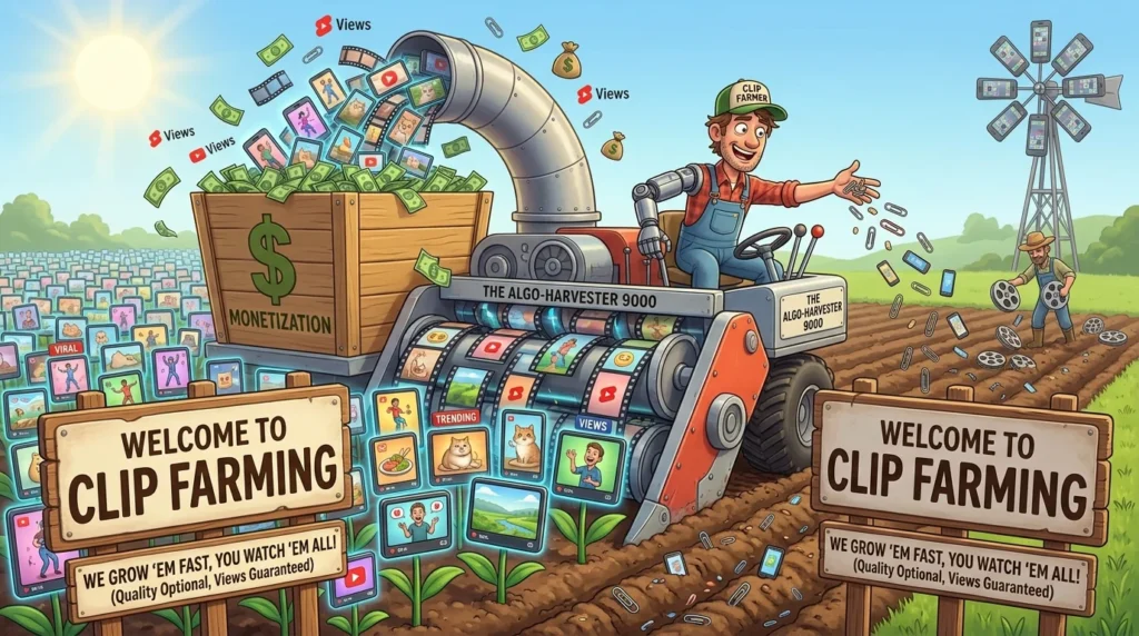 clip farming meaning