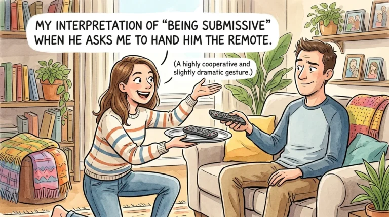 submissive woman