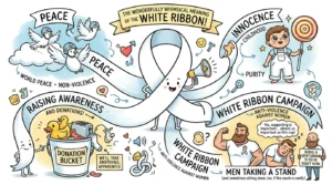 white ribbon meaning